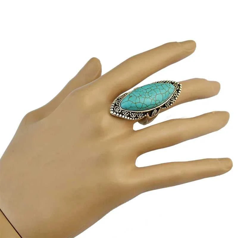 Boho Ethnic Tibet Turquoise Rings For Women Men Retro Silver Color Adjustable Carved Gypsy Tribal Pakistan Afghan Indian Jewelry The jack market .AU The jack market .AU Jewellery & Chains $ 48 200000783:10#turquoise ring D