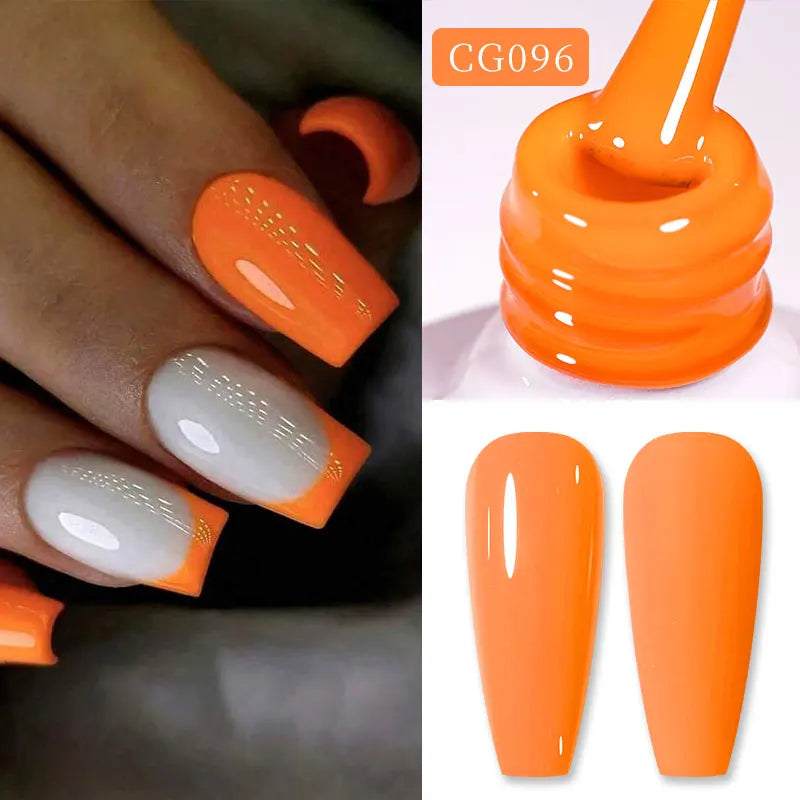 BORN PRETTY Neon Red Gel Nail Polish Yellow Green Summer Color Semi Permanent Varnish 10ml Soak Off UV LED Nail Art Manicure