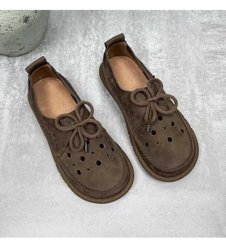 Careaymade-Summer top layer cowhide sandals,clown cute big toe shoes,hollow hole shoes,pure Handmade breathable casual shoes 34 The jack market .AU The jack market .AU Step Up Your Style: Trendy Shoes for Every Occasion! $ 112 14:29#Beige Elastic band;200000124:200000334
