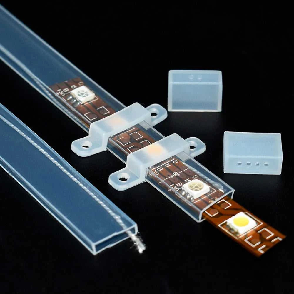 0.5m-10m Transparent/Milky White/Black LED Silicone Tube Waterproof Flexible Protection Cover Fit for 10mm WS2812B WS2811 Strip The jack market .AU The jack market .AU Home $ 47 136:9131245839#White;200000535:2467;380:201451169#0.5m