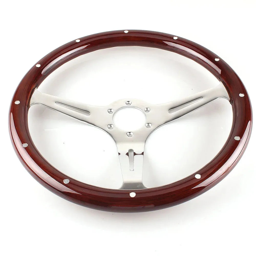 Car Universal Decorative Personalized Classic Wood Car Accessories Car Steering Wheel for Racing Cars