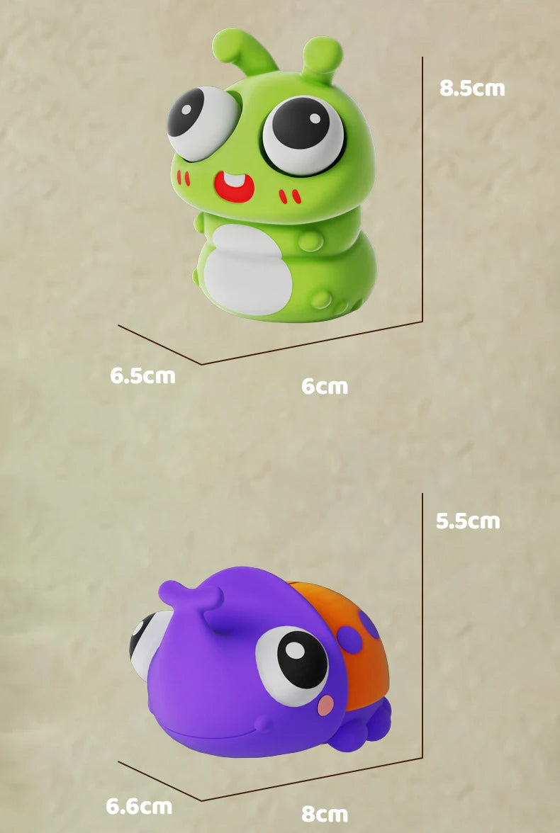 Pop Eye Cartoon Insect Animal Squishy Squeeze Novelty Toy Squishy Fidgeting Fun Antistress Adult Sensory Toys Kids Toys Gifts
