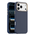 Luxury Built-in Magnet Magnetic Carbon Fiber Phone Case For iPhone 17 16 15 14 13 12 Pro Max Plus Solid Color Matte Back Cover