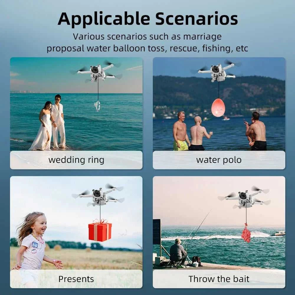 BRDRC Control Range 500M Airdrop System For DJI Mini 3/3 Pro Drone Fishing Bait Wedding Gift Delivery Thrower Drone Accessories The jack market .AU The jack market .AU Drones $ 82 14:200006151#Airdrop System