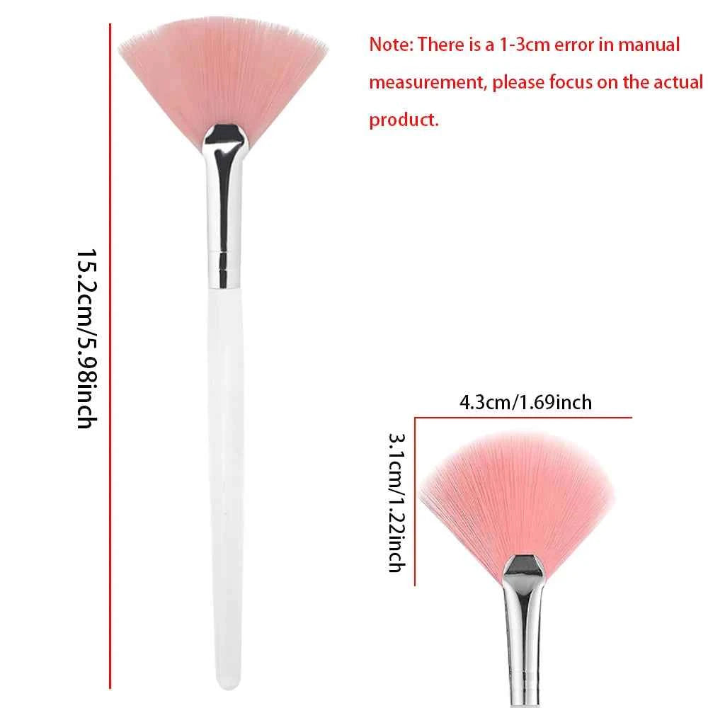 3/9 Pieces Facial Fan Mask Brushes Soft Mask Brush Applicator Esthetician Facial Mask Brushes For Women Girls Cosmetic Tools