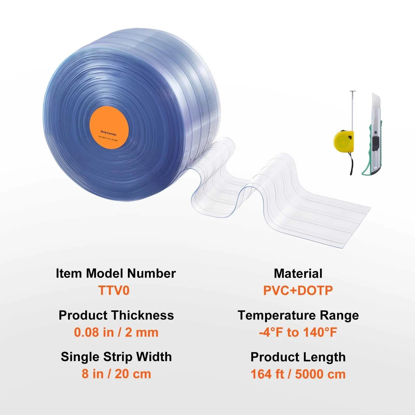 SucceBuy 150/164ft Clear Strip Curtain Ribbed Plastic Durable Door Strips PVC Bulk Roll for Warehouses Factories Supermarkets The jack market .AU The jack market .AU Home $ 163 14:173#150 ft x 8 in;200007763:201336101