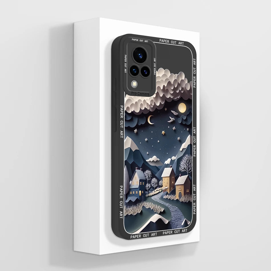 Vivo V21 Liquid Silicone Case - Full Coverage Anti-Drop Protection, Stylish & Soft Back Cover