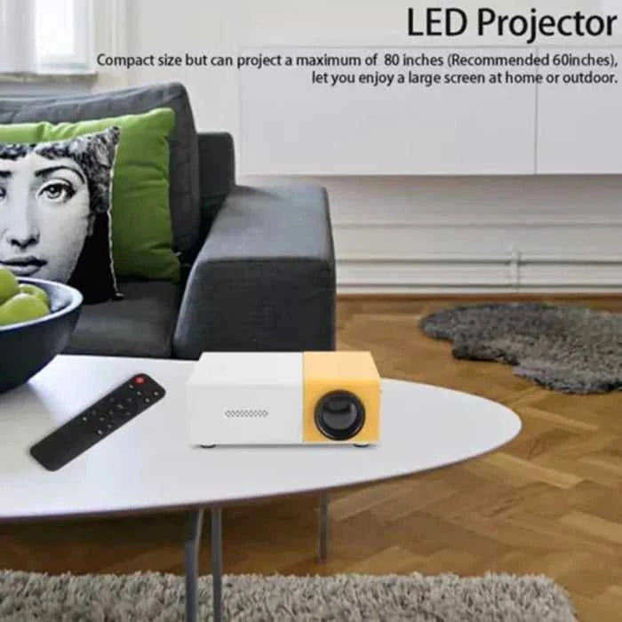 Projector for home use, mini projector for children's bedroom, portable projector, supports 4K ultra-high definition. The jack market .AU The jack market .AU Home $ 80 14:202429827#White