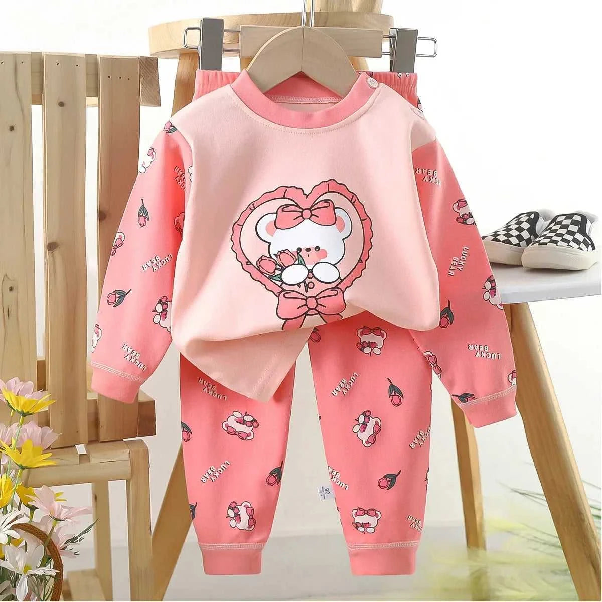 New 2025 Kids Girls Casual Warm Pajamas Cute Cartoon Rabbit Long Sleeve T-Shirt Tops + Pants Baby Autumn Sleepwear Clothing Sets The jack market .AU The jack market .AU Mum & Kids: Essential Products for Every Family $ 35 14:200004889#Style 4;200000463:200661898#12M