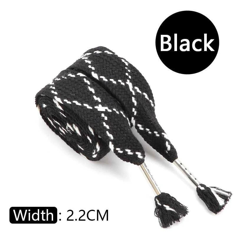 New Flat Shoelaces 2.5CM Wide Metal Head Shoelace Black Beige Sneakers Laces Shoes Accessories 120CM/140CM 1Pair Strings The jack market .AU The jack market .AU Step Up Your Style: Trendy Shoes for Every Occasion! $ 47 14:193#Black;380:200006543