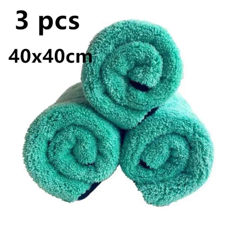 Portable 1200GSM Super Soft Premium Microfiber Drying Cltoth Ultra Absorbancy Aqua Deluxe Car Wash Towel 40x40cm