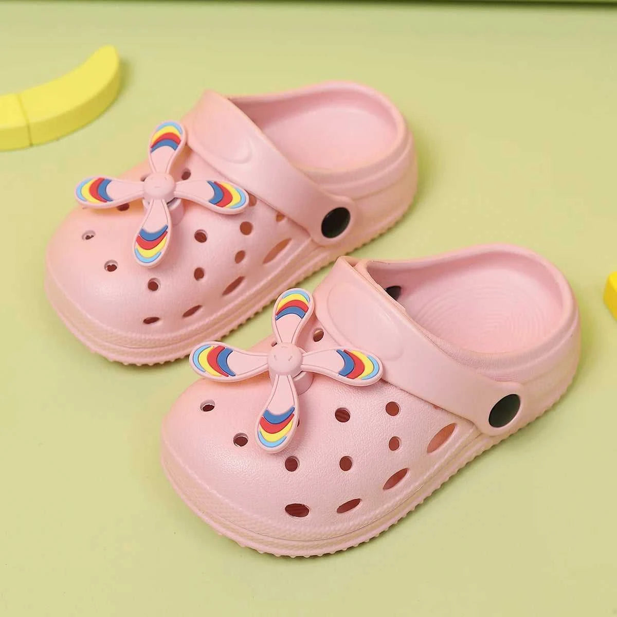 Summer Kids Home Slippers Sandals Garden Shoes Soft Anti-Slip Cute DIY Design Hole Baby Shoes Sandy Beach Boys Girls The jack market .AU The jack market .AU Mum & Kids: Essential Products for Every Family $ 25 14:173#Black;200000124:150#19-20(Inner 14cm)