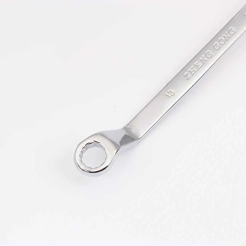 Multifunctional Double-ended Offset Ring Spanner - Heat Treated Hardened Box End Wrench for Auto Repair