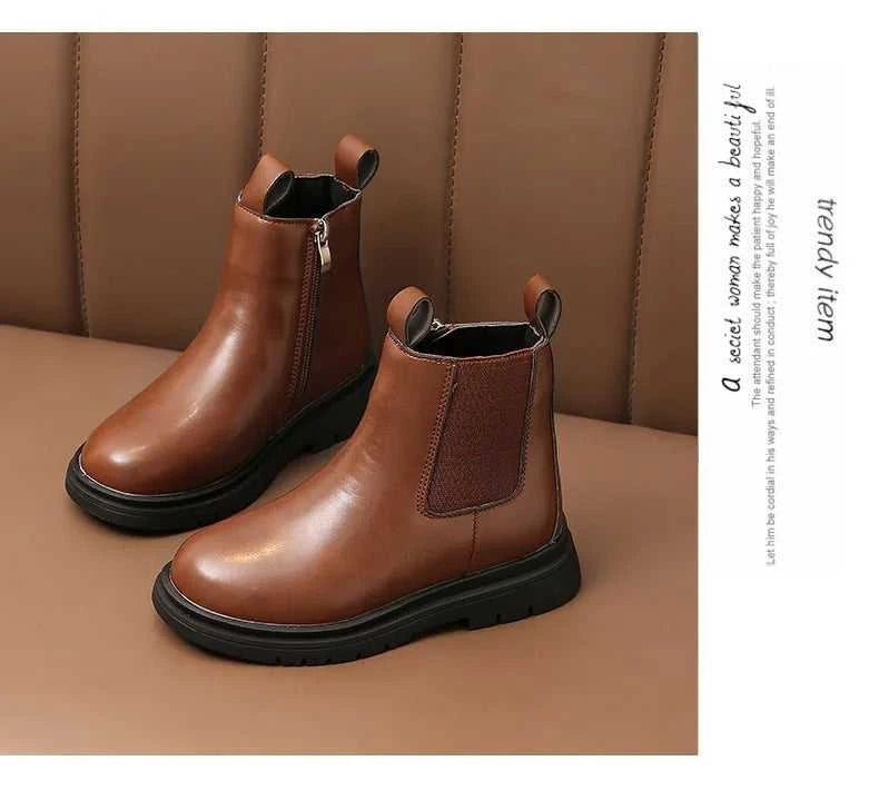 Size 27-37 Kids PU Leather Boot Warm Autumn Winter Children's Shoes Princess Girls Anti Slip Foot Warmer Snow Boots The jack market .AU The jack market .AU Mum & Kids: Essential Products for Every Family $ 43 14:365458#D-12Brown;200000124:150#27