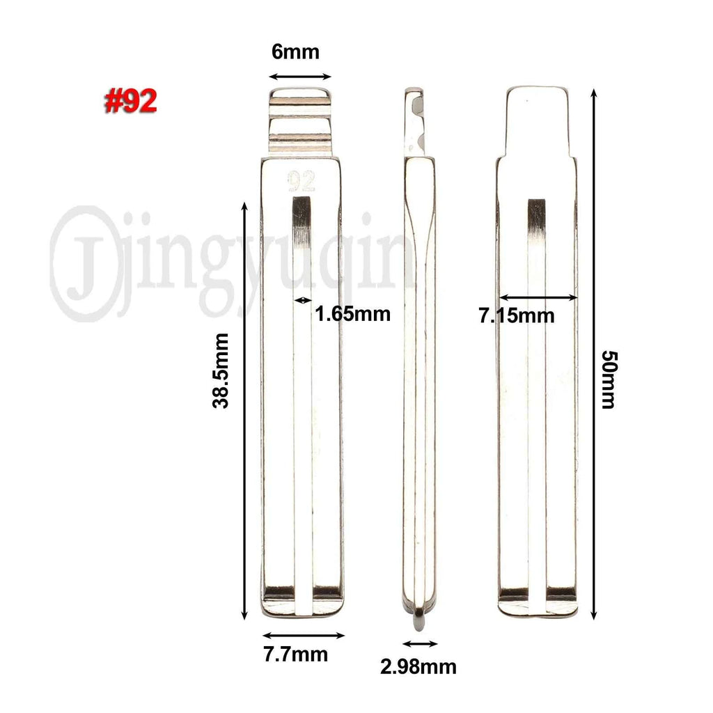 jingyuqin #137 #92 for Ssangyong Korando New Actyon C200 S170 ACTYON Blank Key