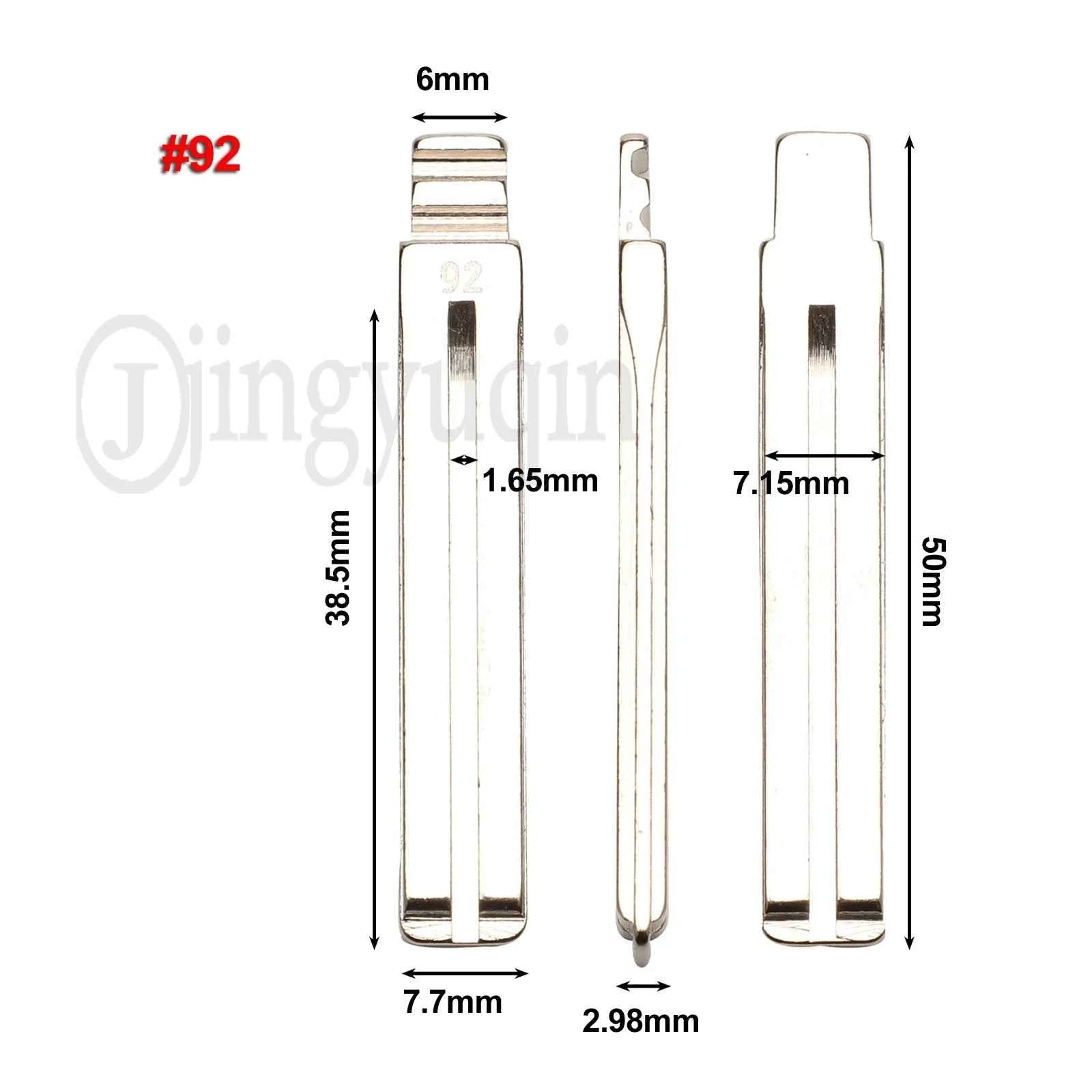 jingyuqin #137 #92 for Ssangyong Korando New Actyon C200 S170 ACTYON Blank Key