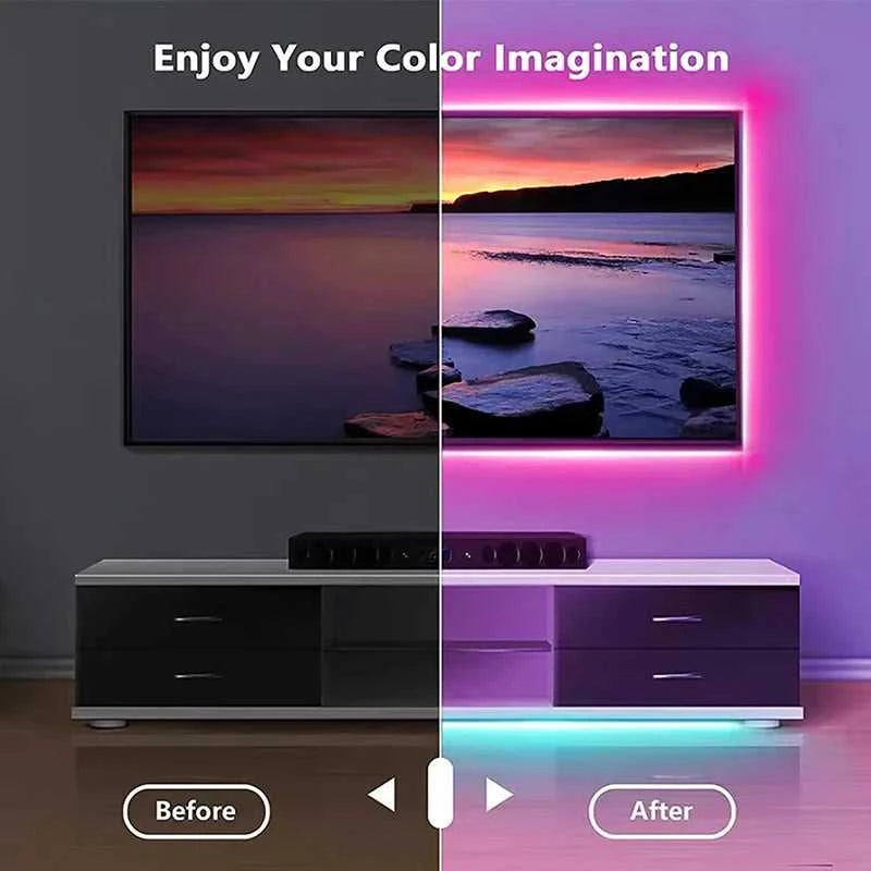 1-30M 5V USB Bluetooth LED Strip Light SMD 5050 5V RGB Flexible LED Strip Bluetooth APP Control Color Change For TV background The jack market .AU The jack market .AU Home $ 56 136:9131278654#24key IR controller;380:6286#20 m
