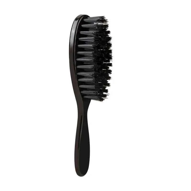 1PC Black Professional Fade Brush Barber Neck Sweeping Brush Comb Haircut Accessories Facial Cleaning Tools For Men Brushes Comb