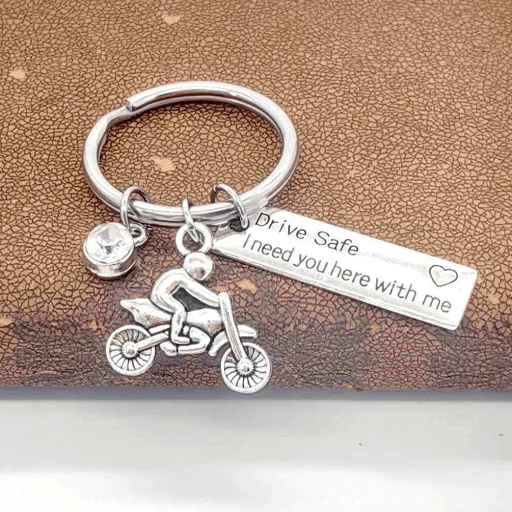 1Pc Motorcycle Birthstone Keychains,Drive Safe Keyring,Biker Gifts For Husband Son Family Friend,Gift For Valentine's Day The jack market .AU The jack market .AU Jewellery & Chains $ 47 14:29#Blue