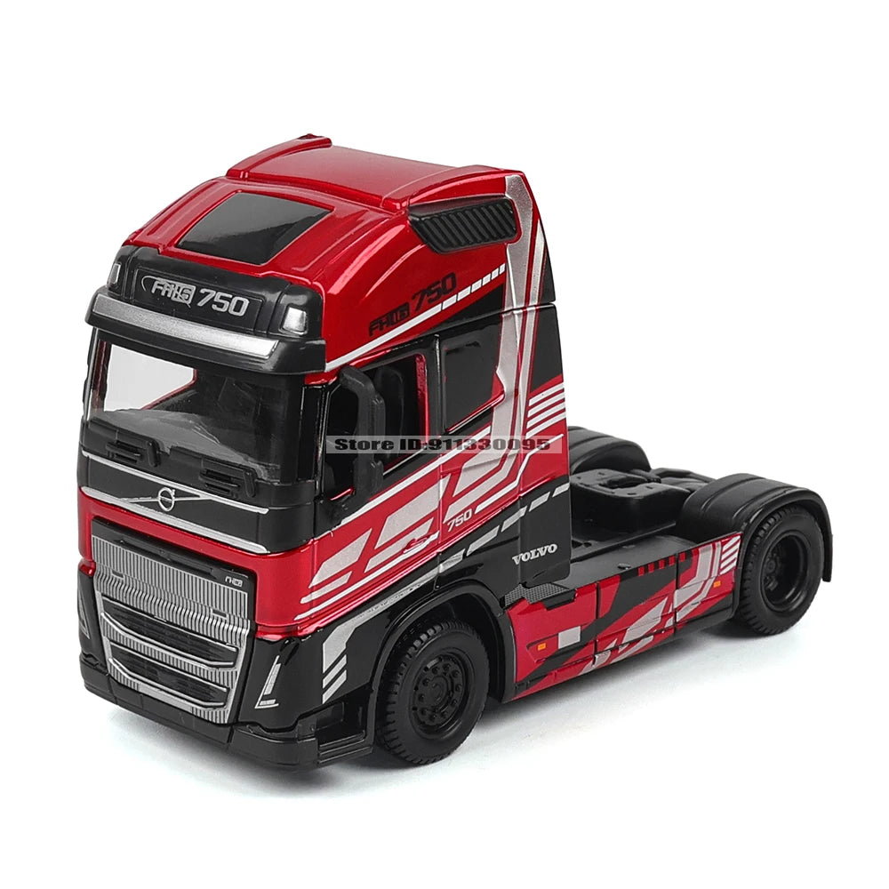 Bburago 1:43 Transport vehicle front end Volvo FH16Globetrotter 750XXL model simulation car model alloy car toy male collection