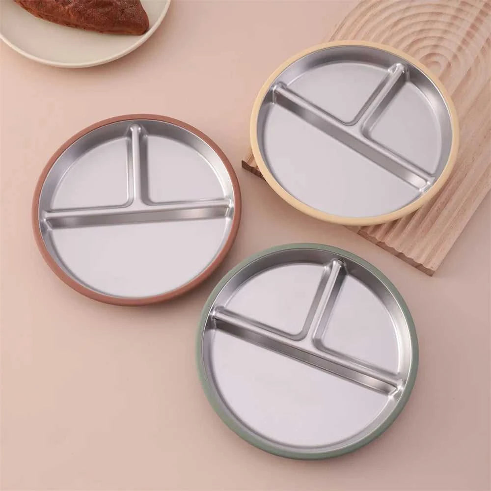 Color Kids 1PCS Stainless Steel Plate Detachable Suction Dishes Baby Feeding Sucker Bowl Food Grade Silicone Food Tray Tableware The jack market .AU The jack market .AU Mum & Kids: Essential Products for Every Family $ 29 14:496#55-sage