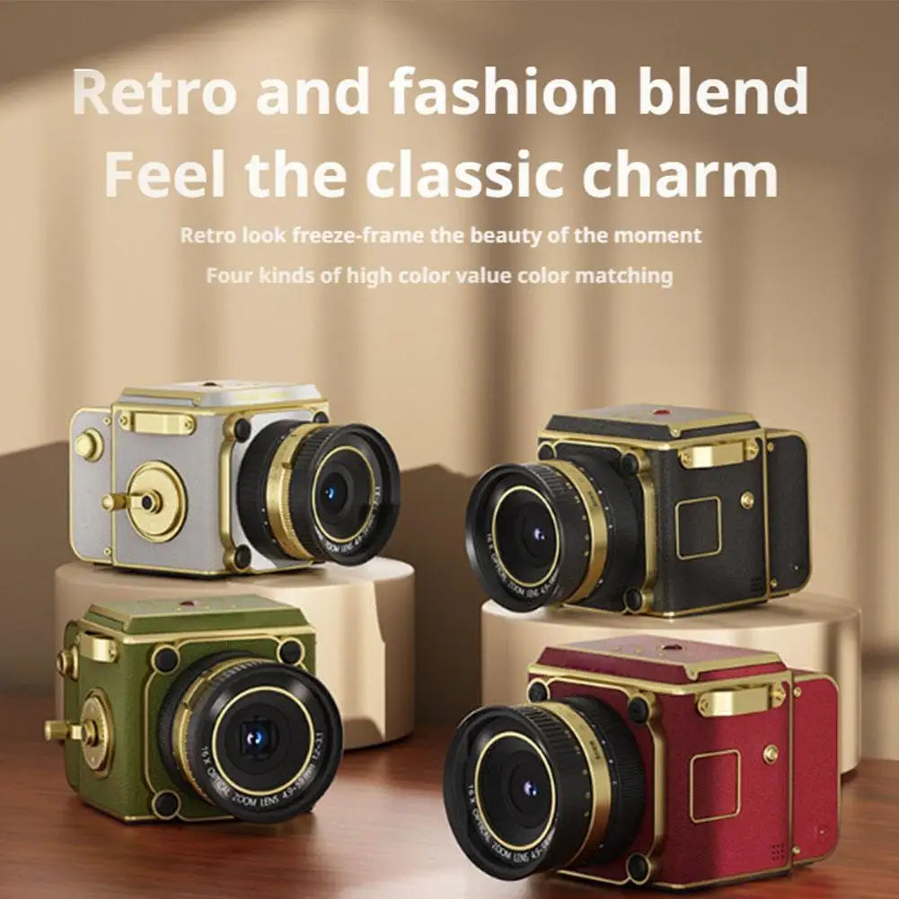 Portable Mini Camera Travel Photography Retro CCD Digital Camera Student Graduation Photo Zoom High-definition Digital Camera