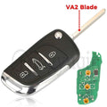 jingyuqin 3 Buttons For Citroen Ds4 2012 C3 2017 C4 201- Fit Peugeot 508 Filp Remote Car Key 433MHz ID46 Chip Fob HU83 VA2 Blade