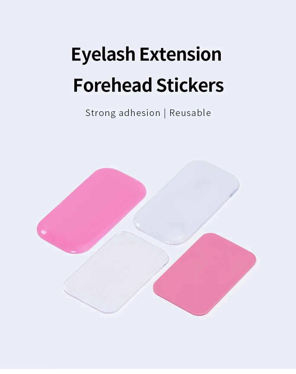 GLAMLASH Silicone Lash Pad – Transparent Forehead Organizer for Effortless Eyelash Extensions
