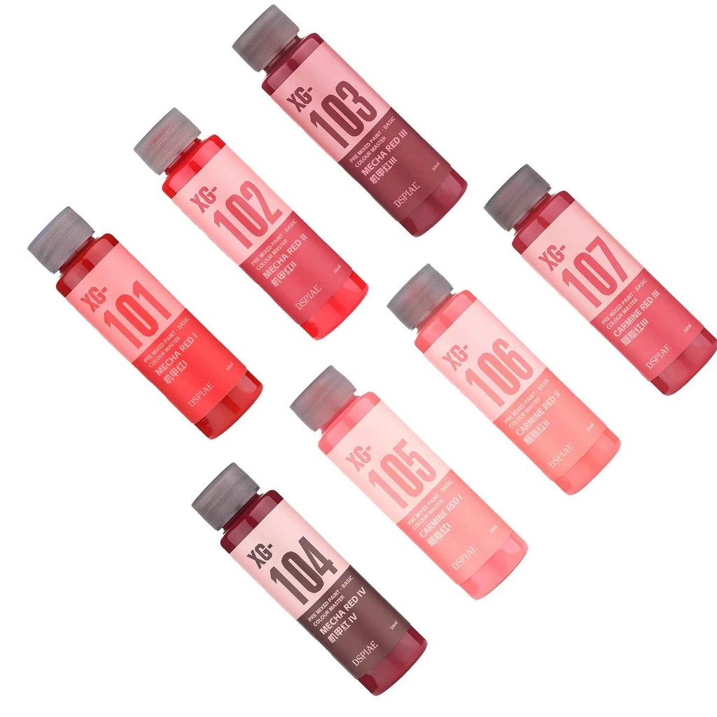 New DSPIAE XG Series Pre Mixed Paint-Basic Color Master 50ML Water-based Paint for Spraying/Hand Painted Model Coloring Pigments