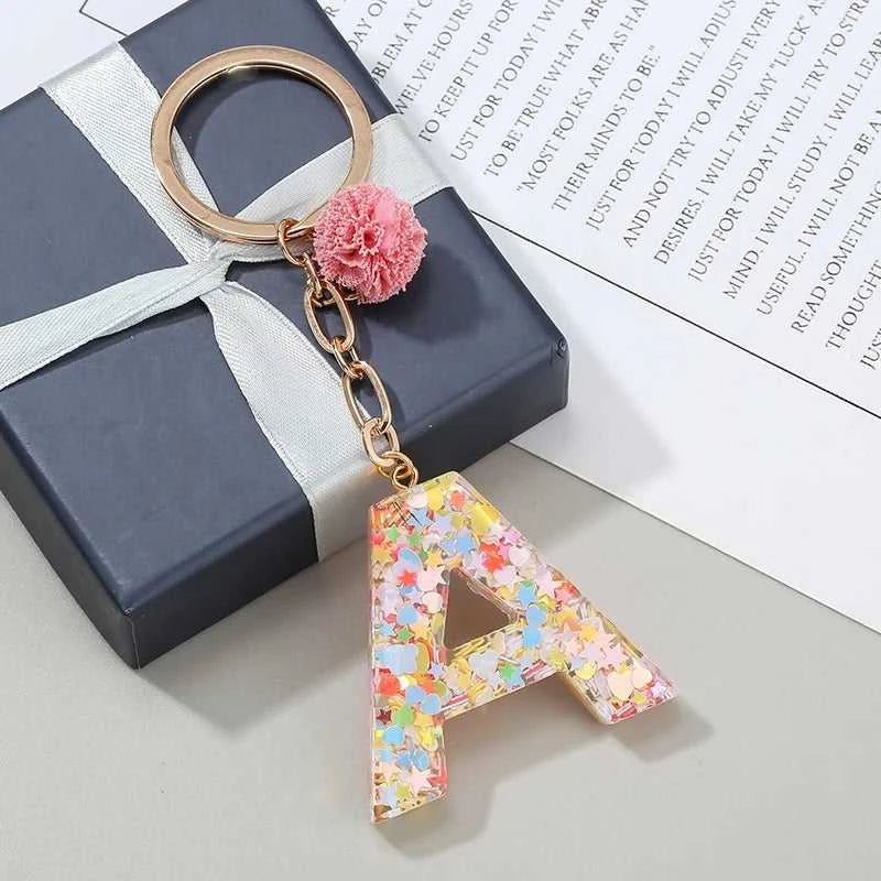 BAOPON Pink Purple Pompom Letter Keychain English Alphabet Keyring For Women Men Jewelry Accessories Wholesale Special Offer The jack market .AU The jack market .AU Jewellery & Chains $ 46 14:193#102