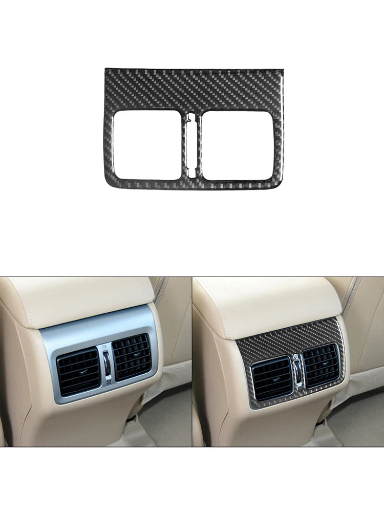Carbon Fiber Material Black Stickers Cover Trim For Toyota Camry 2012 2013 2014 Car Interior Decorative Accessories