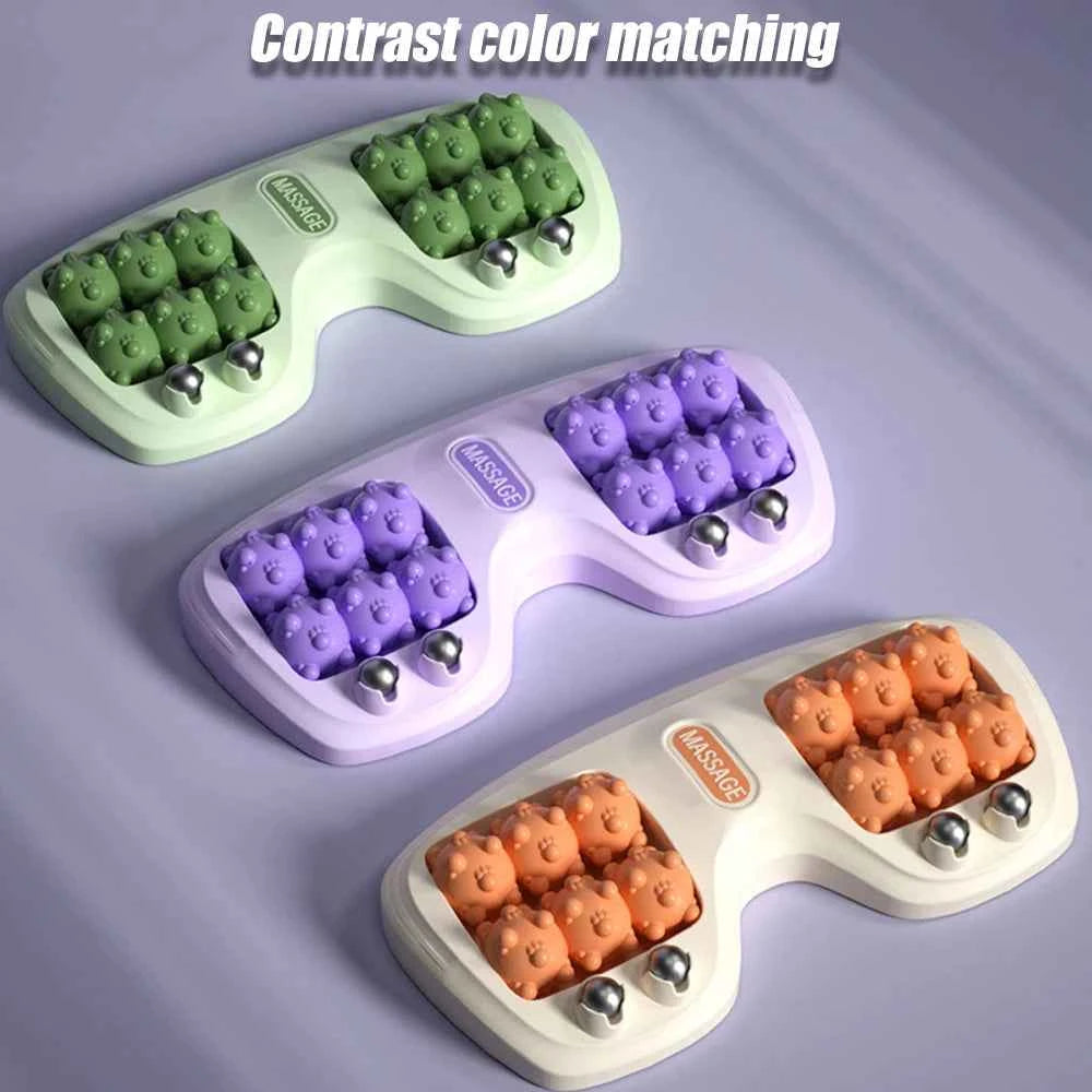 Dual Foot Massager Roller Foot Massage,Plantar Fasciitis Relief Heel/Arch/Muscle Aches/Foot Pain/Stress Relief & Deep Relaxation