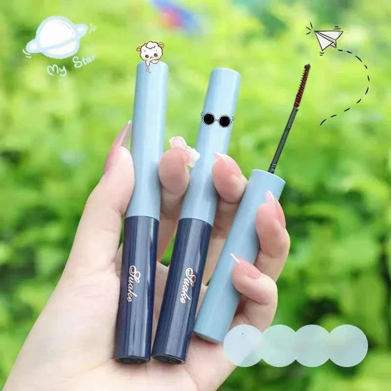 Ultra-fine Mascara Curl Thick Lengthening Eyelash Mascara Waterproof Non-smudge Brown Natural Curling Fine Brush Mascara Makeup