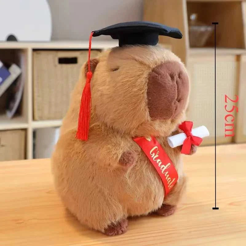 Graduation Capybara Plush Toy Doctor Hat Graduate Owl Doll Cute Stuffed Animal Plushie Kawaii Pendant Soft Cartoon Keychain Gift The jack market .AU The jack market .AU Little Wonders $ 50 14:175#12cm Pink Pendant