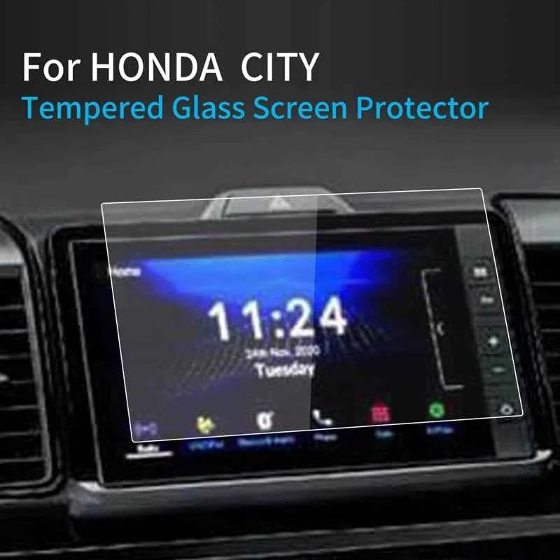 Central Console Tempered Glass Protective Film Navigator Protection For Honda CITY 2023 Screen Protector