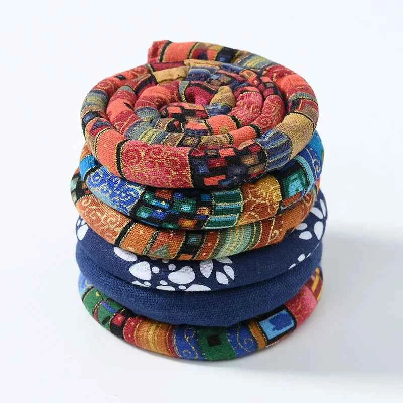 Colorful Dreadlocks Ponytail Hairpin - Bendable Ethnic Style Hair Bands for Creative Hair Styling