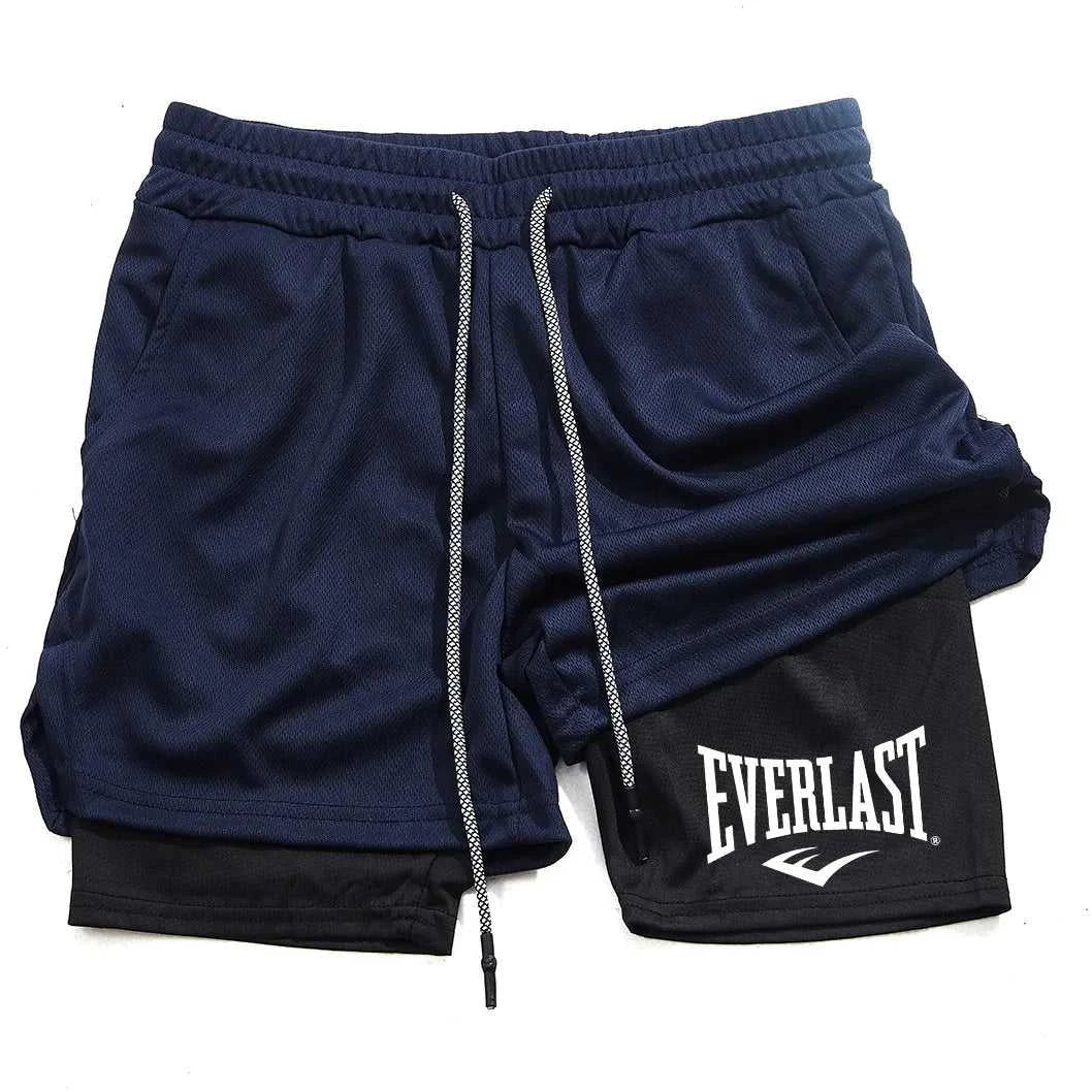 EVERLAST Men's Fashion Brand Shorts Summer Comfortable Quick Drying Sportswear Gym Jogging Training Men's Fitness 2 in 1 Shorts The jack market .AU The jack market .AU Men Fashion $ 35 14:29;5:361386