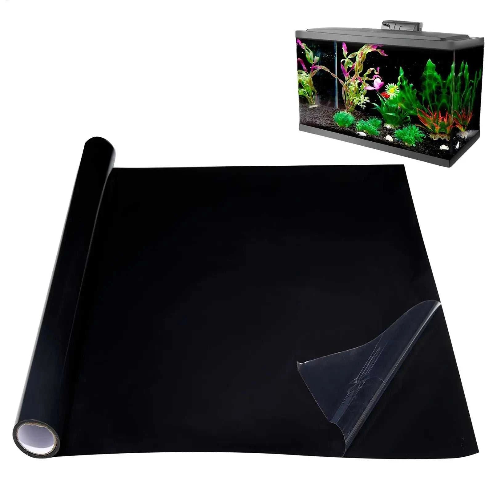 Fish Tank Background Sticker Black Static Cling Film Adhesive-Backed Film Wallpaper Aquarium Background Decorations ﻿ The jack market .AU The jack market .AU Fishing Gear $ 26 14:29#40x200cm