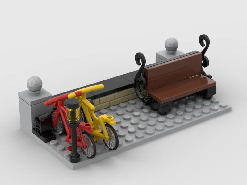 *City Modular street MOC* DIY enlighten block bricks,Compatible With Assembles Particles