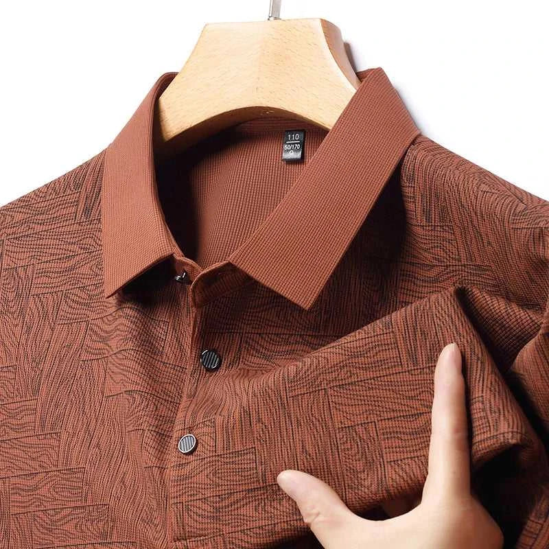 2024 Summer New Men's Business Print Short Sleeved POLO Shirt Comfortable and Cool Casual Fashion T-shirt The jack market .AU The jack market .AU Men Fashion $ 30 14:350852;5:4182