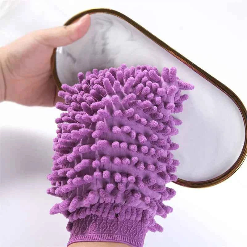 18X16CM Microfiber Car Wash Gloves Auto Gloves Ultra Absorbent Wash Car Sponge Scratch Free Microfiber Car Cleaning Tool