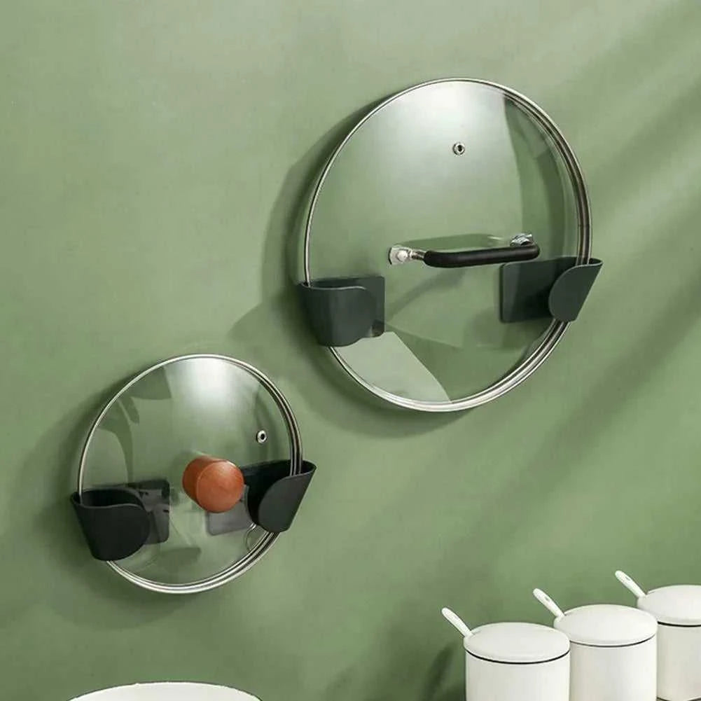 2pc/set Wall Mounted Pot Lid Holder Pot Cover Hang on The Wall for Kitchen Space Saving Kitchen Storage Shelf The jack market .AU The jack market .AU Home $ 47 14:193