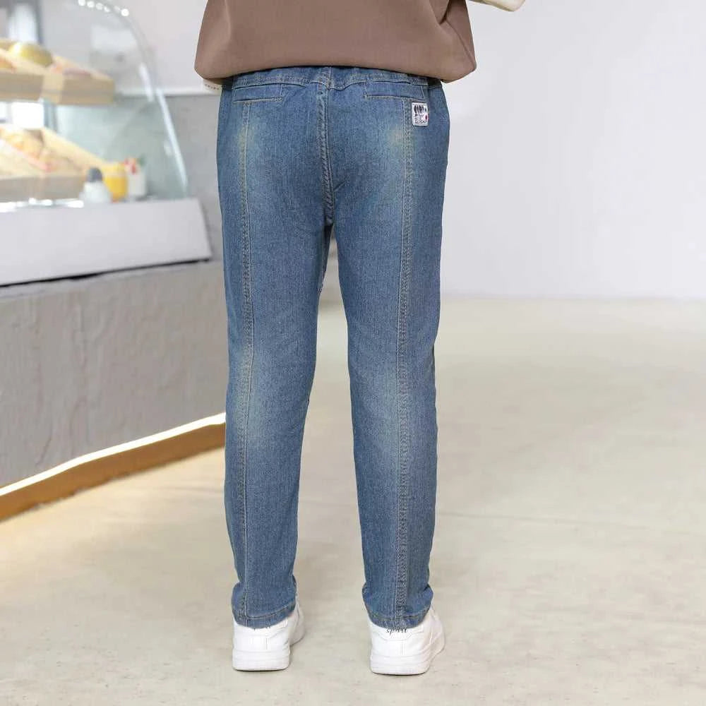 IENENS 4-11 Years Boys Slim Straight Jeans Children Denim Long Pants Kids Casual Trousers The jack market .AU The jack market .AU Mum & Kids: Essential Products for Every Family $ 37 14:771#Navy blue;200000463:200661900#6 Years