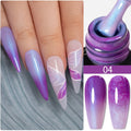 BrandName Chrome Mirror Effect Gel Polish - 5ml Golden Silvery Metallic Liner for Stunning French Nail Art