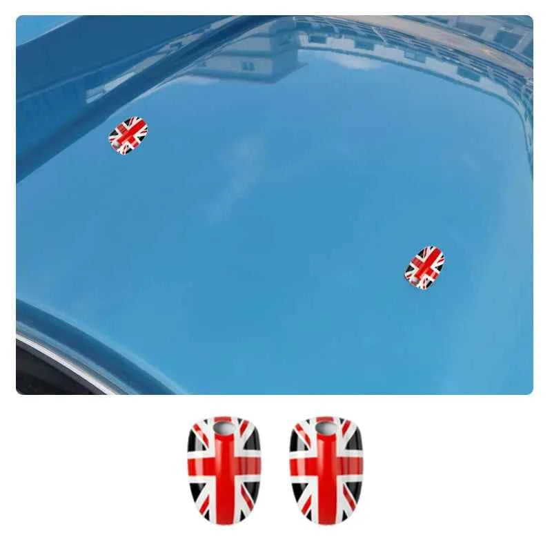 Union Jack Car Wiper Water Spray Nozzle Cover For MINI Cooper S One Countryman Clubman F54 F55 F57 F56 F60 2015-2022 Accessories