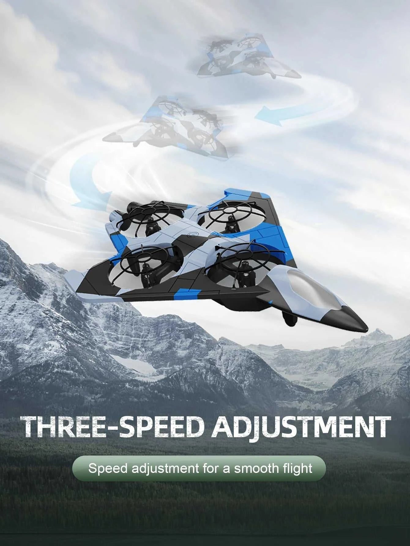 Quadcopter Remote Control Aircraft Drone Model Hovering Flight Fighter Fixed Height Rolling Stunt Toy Fall Resistant Kids Aldult The jack market .AU The jack market .AU Drones $ 70 14:29#E76 blue deone