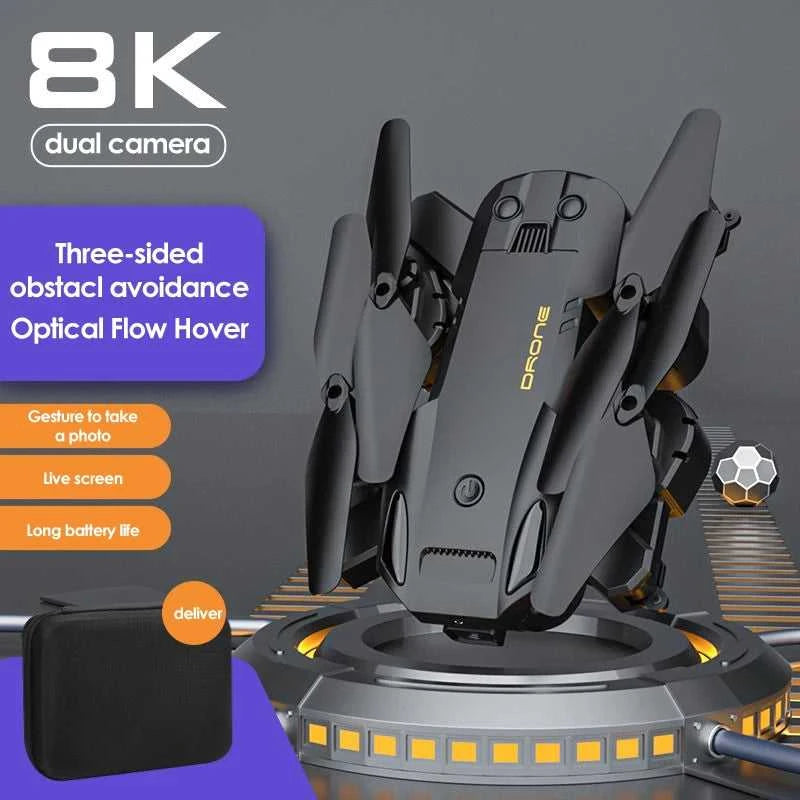 Drone 8K Professional Drones 4K HD Aerial Photography Obstacle Avoidance Quadcopter Helicopter RC Distance 3000M The jack market .AU The jack market .AU Drones $ 95 14:350852#Black Avoid Dual 8K