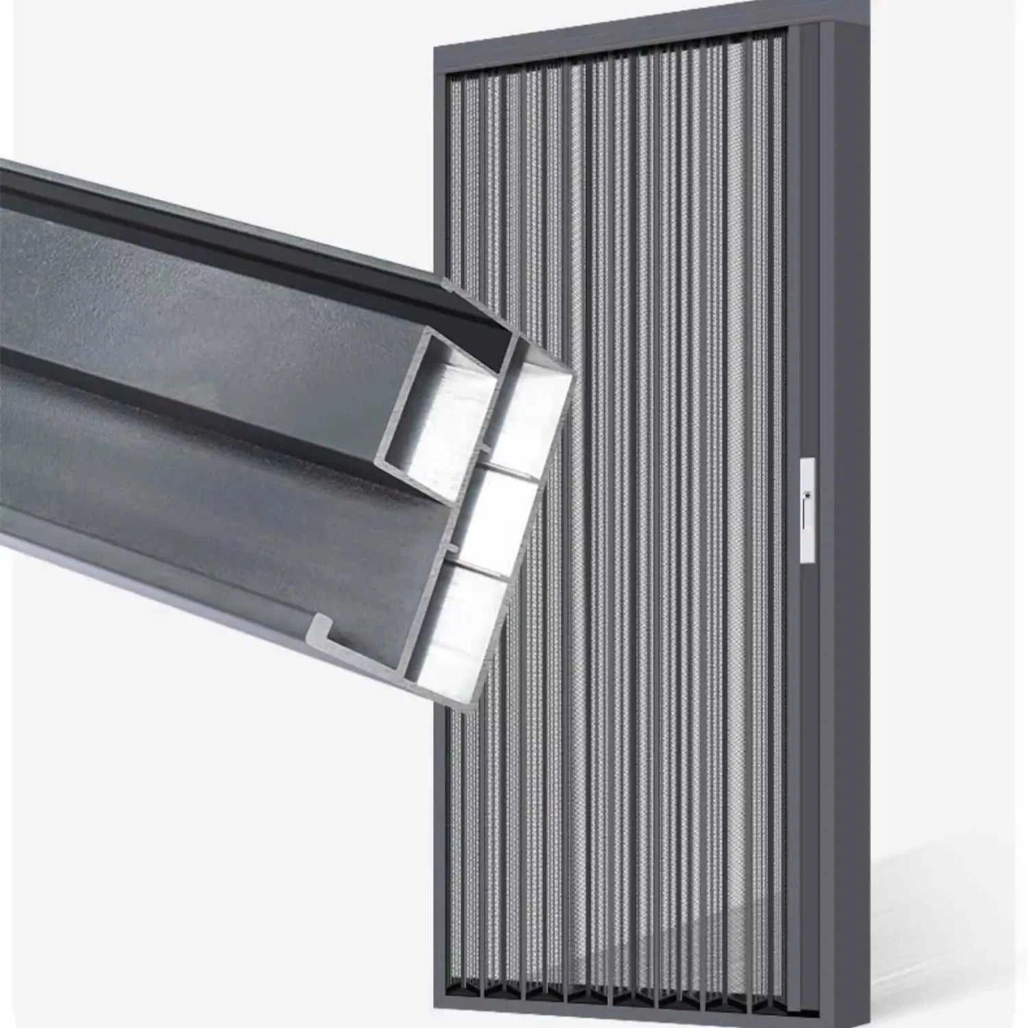 Cats mesh screen door anti scratch aluminum frame Pleated metal Mesh Retractable Folding fly Screen security door The jack market .AU The jack market .AU Home $ 1519 <none>