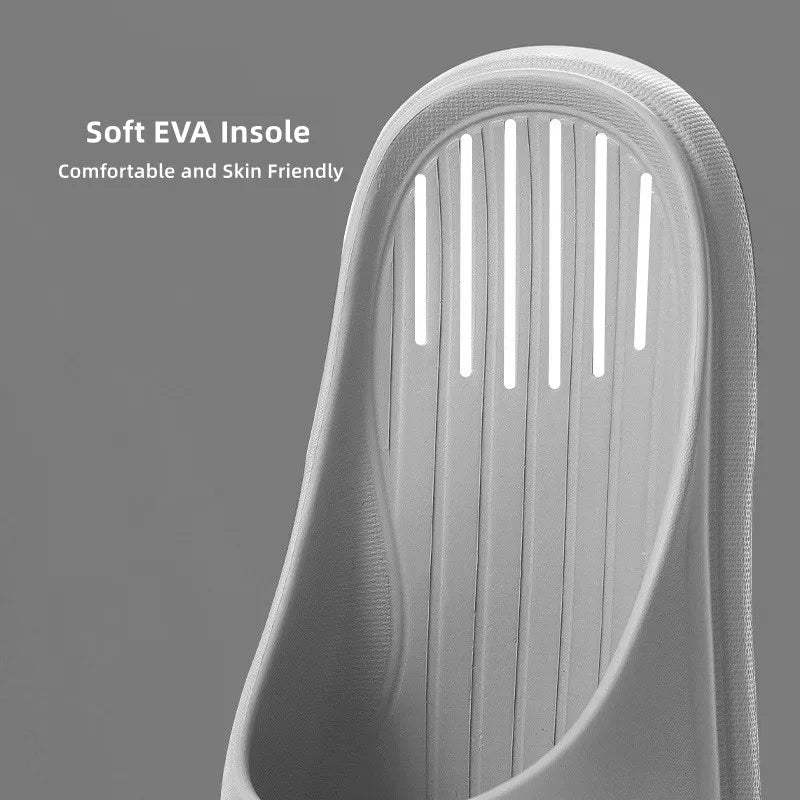 New Soft EVA Slippers Couples Home Slipper Outdoor Beach Summer Sandals Bath Men Flip Flops Non-Slip Women Thick Sole Shoes
