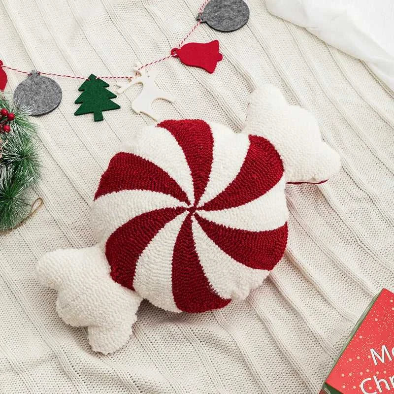 Beige Heart Tree Sugar Christmas Cushion White Red Pillow Cover for Home Decoration Soft Chenille Plush Tufted Emboridered The jack market .AU The jack market .AU Home $ 43 14:201619812#Love